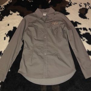 Pursue victory button down